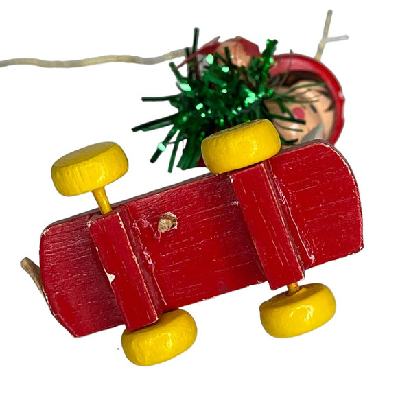 Vintage Clothes Pin Guy on A Skateboard Christmas Ornament - Picture 7 of 10